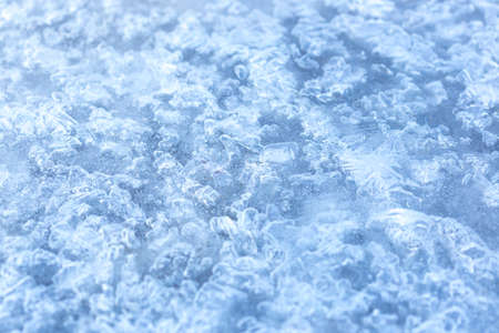 winter blue background frozen lakeの写真素材
