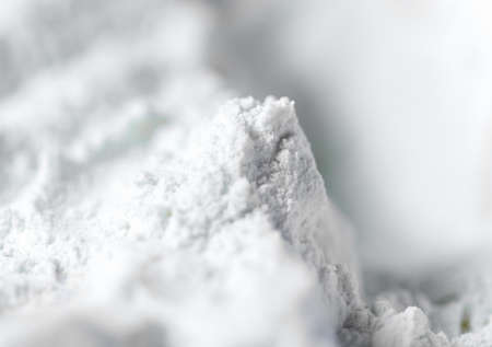 Surface covered with the wheat flour as a backgroundの写真素材