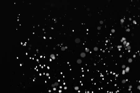 flour on black backgroundの写真素材