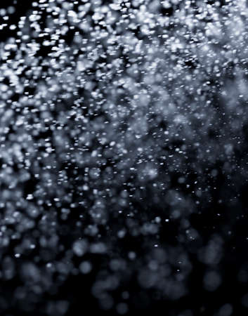 flour on black backgroundの写真素材