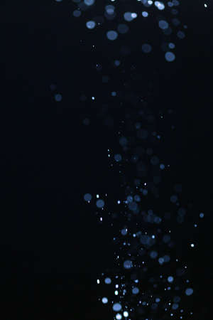 flour on black backgroundの写真素材