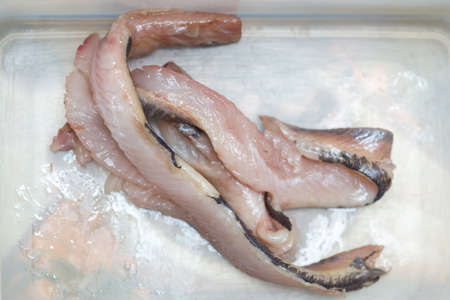 herring, fish meatの写真素材