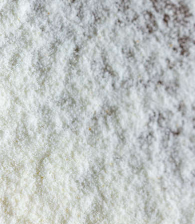 Surface covered with the wheat flour as a backgroundの写真素材