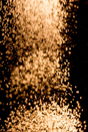 flour on black backgroundの写真素材