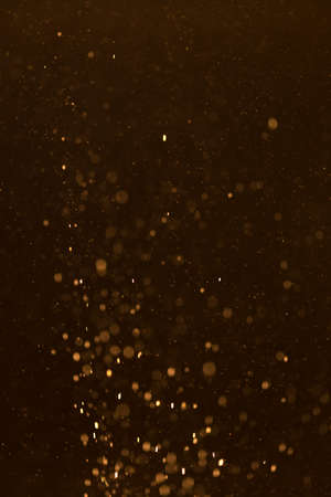flour on black backgroundの写真素材