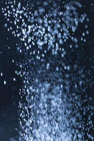 flour on black backgroundの写真素材