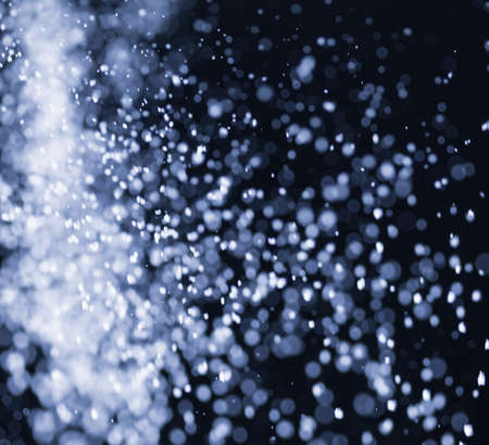 flour on black backgroundの写真素材