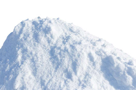 a lot of snow on a white backgroundの写真素材