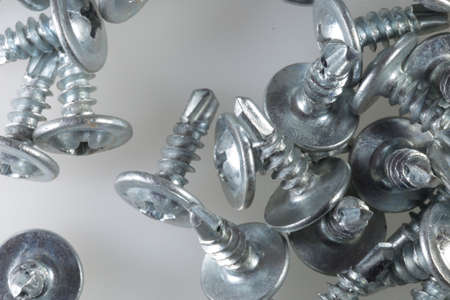 macro photo screws, metal screw, steel screw, macro screw, screw repairの写真素材