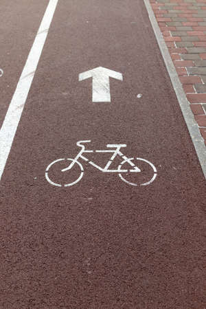 urban bike pathの写真素材