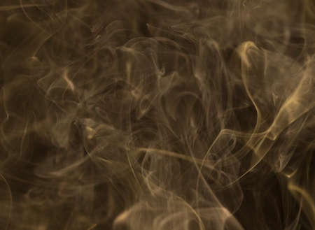 Abstract white smoke on black backgroundの写真素材