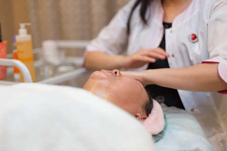cosmetology procedure in the cosmetology roomの写真素材