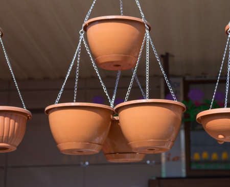 new decorative hanging flower potの写真素材