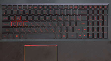 abstract background, laptop gaming keyboard