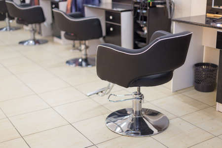 interior of a modern hairdressing salonの写真素材