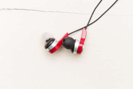 Bluetooth headphones on the table