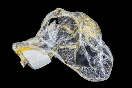 light green film, film, old film on a black backgroundの写真素材