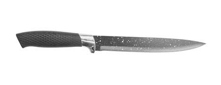 ceramic kitchen knife on a white backgroundの写真素材