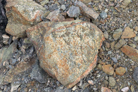 beautiful mountain stone quarry on the passの写真素材
