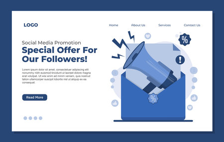 Flat design vector illustration concept for social media marketing and advertising campaign.のイラスト素材