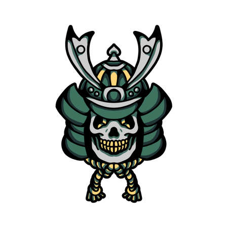 samurai tattoo vector designのイラスト素材