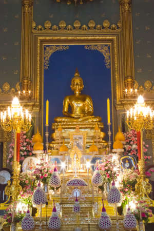 golden buddha image in temple