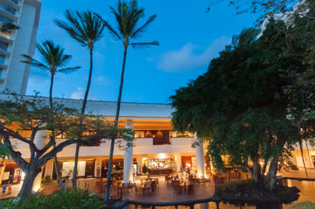 Maui, HI - April 19, 2008 - The Westin Resort at sunset on the island of Maui in Hawaii, USAのeditorial素材