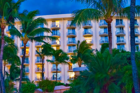 Maui, HI - April 22, 2008 - The Westin Resort at sunset on the island of Maui in Hawaii, USAのeditorial素材