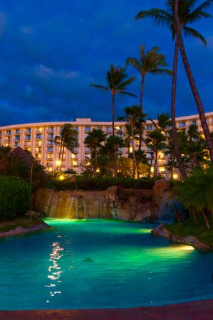 Maui, HI - April 19, 2008 - The Westin Resort at sunset on the island of Maui in Hawaii, USAのeditorial素材