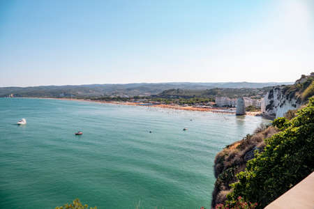 VIESTE. AUGUST 2021. GLIMPSES OF THE HISTORICAL CENTERのeditorial素材