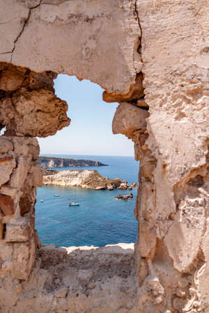 Tremiti Islands (Apulia). August 2021. Glimpse and summer landscape