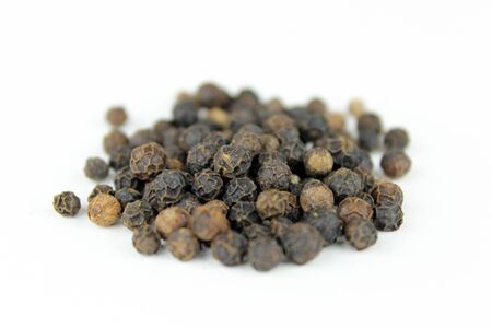 Peppercorns on Isolated Background