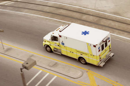 panning ambulanceの写真素材