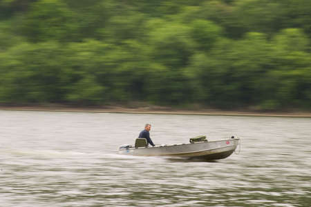 panning boaterの写真素材