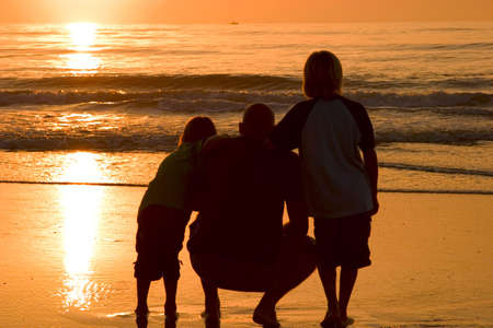 father & sonsの写真素材