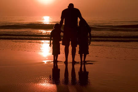 father & sonsの写真素材