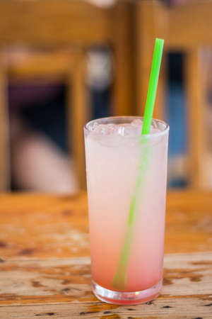 Lychee soda drink, when you drinks it you will feel freshy.の写真素材