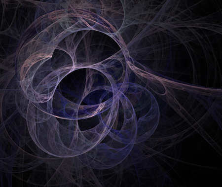 An abstract computer generated modern fractal design on dark background. Abstract fractal color texture. Digital art. Abstract Form & Colors.の写真素材