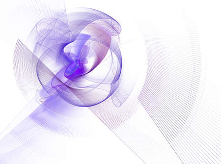 An abstract computer generated modern fractal design on dark background. Abstract fractal color texture. Digital art. Abstract Form & Colors. Vortex and rotation patternの写真素材