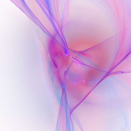 An abstract computer generated fractal design. Abstract fractal color texture. Purple and pink glowing motion backgroundの写真素材