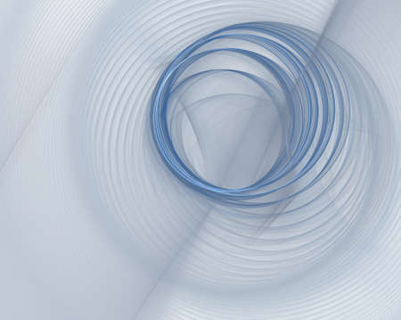 Blue and gray circles. Grey technological background. An abstract computer generated modern fractal...
