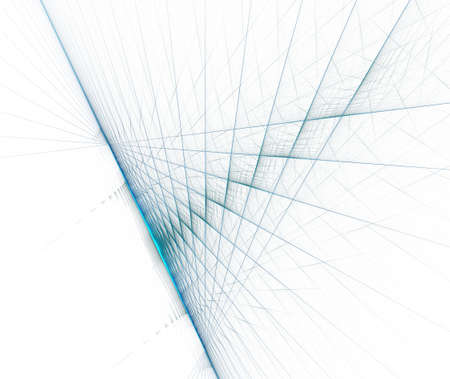 An abstract computer generated modern fractal design on white background. Abstract fractal color...