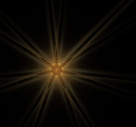 Nuclear radiation. Image molecules and atoms. Elementary Particles series. Interplay of abstract fractal forms on the subject of nuclear physics. The collision of elementary particles. Interaction of physical particles. Quantum Vacuum Fluctuations. Higgs boson fractal, computer generated abstract backgroundの写真素材