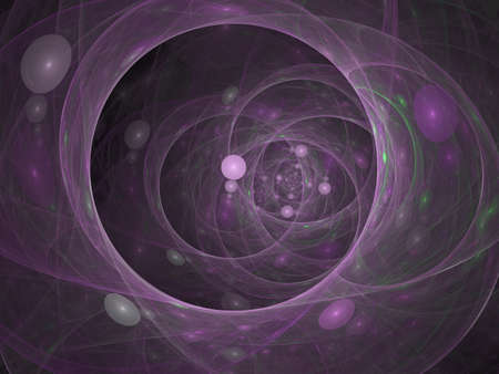 Perfect abstract digital blue background. Vortextunnel, 3d illustration. Composition of bubbles and...