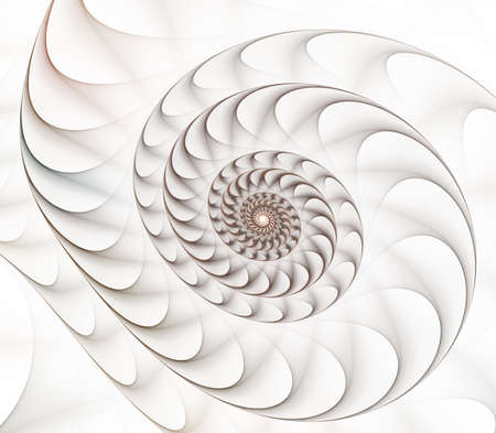Spiral digital art. An abstract computer generated modern spiral fractal element. Pattern for...