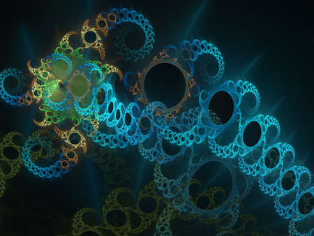Rendering viruses in infected organism, viral disease epidemic, virus abstract background....