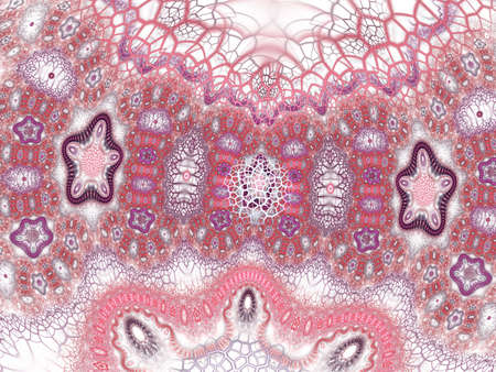 Abstract bio mitosis background. Rendered close up illustration. Background science or medical concept. Biochemistry concept with high tech molecule. Molecular structure at the atomic level. Fractal artの写真素材