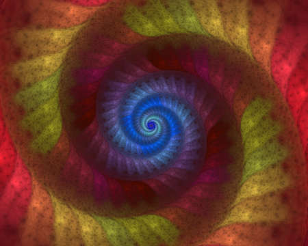Colorful textured spiral vortex. Abstract multicolored background.