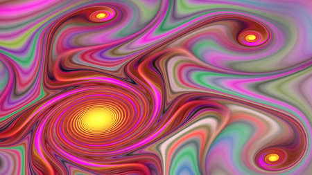 Multicolored pattern as ornament. Fractal art. Computer generated graphics. Artwork for creative...