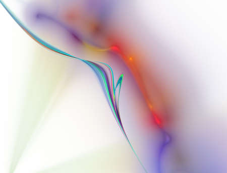 Abstract multicolored wave on light background